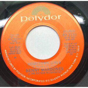Benny Mardones Hometown Girls / Crazy Boy 45 Vinyl 80s Rock Polydor VG+